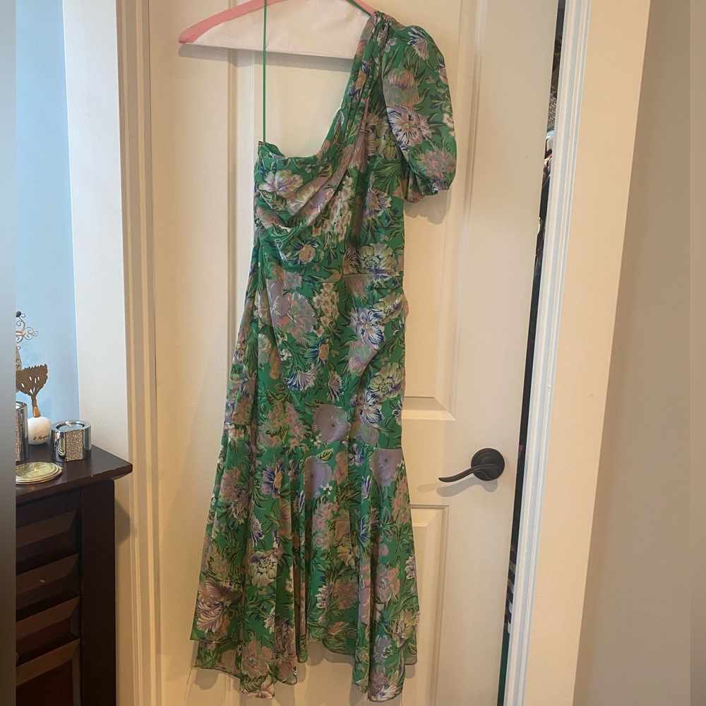 Anthropologie FLORIANDE ONE-SHOULDER MAXI DRESS size small
